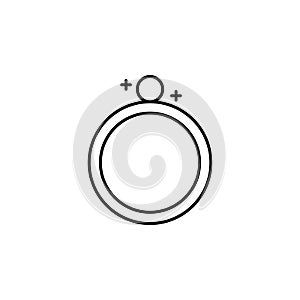 Magic ring outline icon. Signs and symbols can be used for web, logo, mobile app, UI, UX
