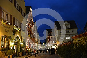 The magic Rothenburg ob der Tauber, Germany, at Christmas