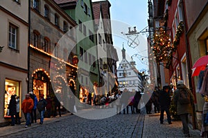 The magic Rothenburg ob der Tauber, Germany, at Christmas