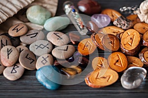 Magic runes with their hands