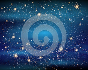 Espacio. hada polvo infinidad. abstracto el universo. azul a brillante estrellas. ilustraciones 