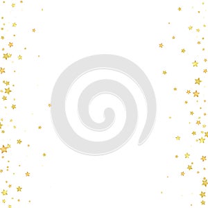 Magic stars vector overlay. Gold