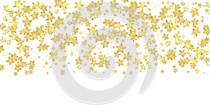 Magic stars vector overlay. Gold