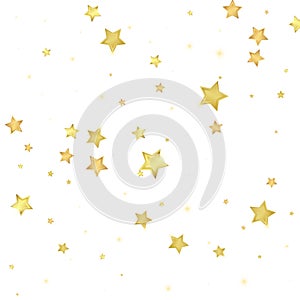 Magic stars vector overlay. Gold