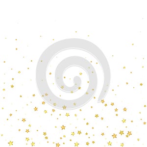 Magic stars vector overlay. Gold