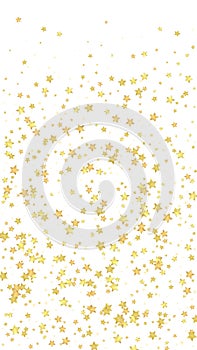 Magic stars vector overlay. Gold