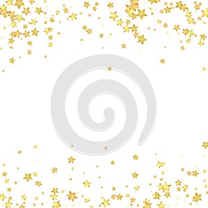 Magic stars vector overlay. Gold