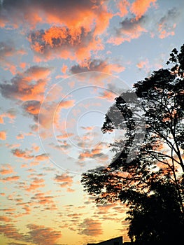 Magic sunset view in Brazil