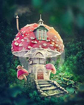 Magic toadstool home