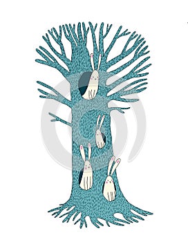 Magic Tree and hares.