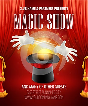 Magic trick, performance, circus, show concept