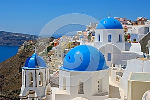 Magic view of Oia in Santorini