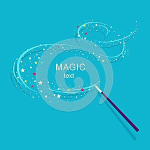 Magic wand background illustration.