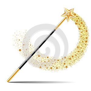Magic Wand with gold star