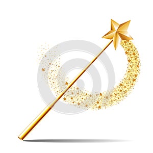 Magic Wand with gold star