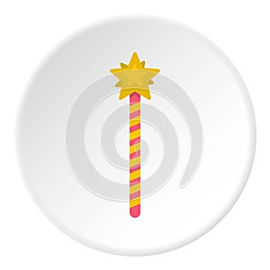 Magic wand icon circle