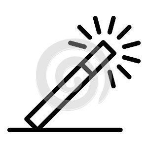 Magic wand icon, outline style