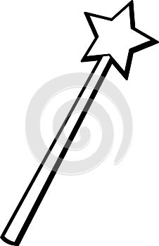 magic wand vector illustration