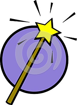 magic wand vector illustration