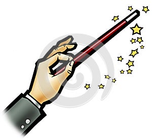 Magic wand - White background