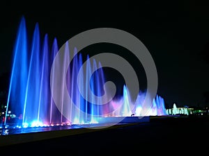 Magic Water Circuit by night in Lima, Peru