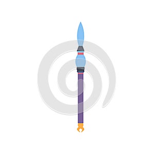 Magic weapon vector game sword fantasy medieval illustration icon cartoon design isolated. Ancient knight war