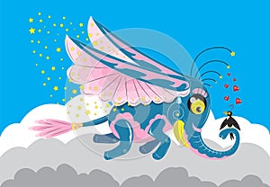 Magic winged elephant