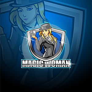 Magic women esport mascot logo