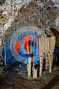 Magic Xueyu stalactites Cave Fengdu, Chongqing, China