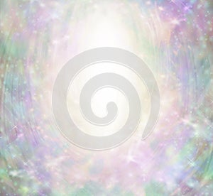 Magical Angelic Sparkling Border Background