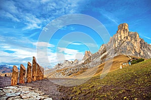 Autunno montagna sul più vicino. dolomiti Sud Tirolo Alpi,. (mentale vacanza 