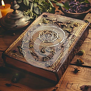 A magical book containing the secrets of ancient healing techniques