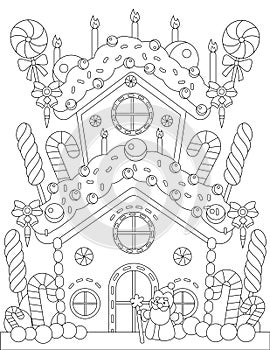 Magical Christmas coloring page, Merry Christmas coloring page, Happy Christmas Coloring