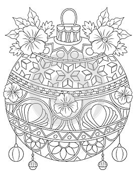 Magical Christmas coloring page, Merry Christmas coloring page, Happy Christmas Coloring