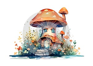 magical fabulous Mushroom two-storey House from storytale