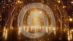 Magical Golden Sparkle Hallway