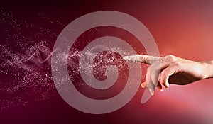 Magical hands conceptual image