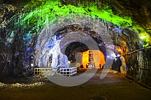 Magical inside view of Khewra salt mine