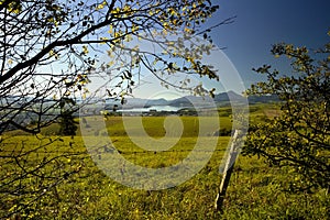 Magical Liptov views of the surrounding nature. Liptovska Mara dam from Haj-Nicovo