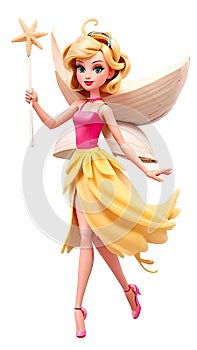 A Magical Little Golden Angel Fairy of legend