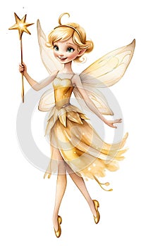 A Magical Little Golden Angel Fairy of legend