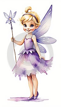 A Magical Little Purple Angel Fairy of legend