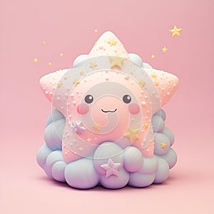 Magical Milk Cloud: A Sweet and Soft Vignette of Plush Fructose