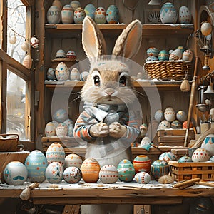 Magical moments in the Easter Bunny's workshop.