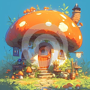 Magical Mushroom Cottage: Fantasy Home for Gnomes