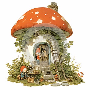 Magical Mushroom House - Fairy Tale Gnomes\' Adventure