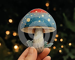 Magical Mushroom Stars: A Colorful Miniature World in a Day photo