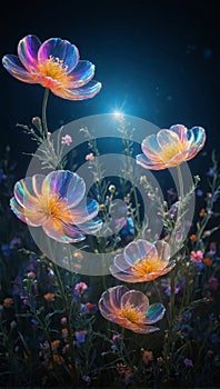 Magical night flowers