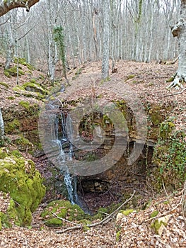 Magical place of giant stones and narrow passages in the mountain