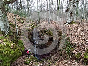 Magical place of giant stones and narrow passages in the mountain